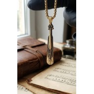 Pontiak lyra brass necklace